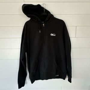 Pink Dolphin Rare Ghost Graphic Zip Up Hoodie Men's L Black